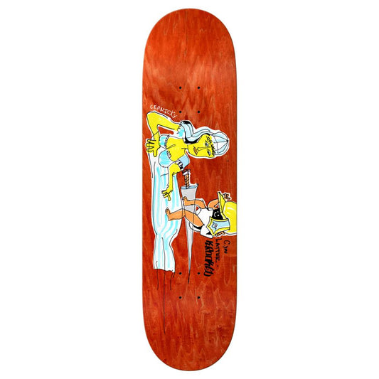 Krooked Deck Cernicky Latter - Red - 8.38